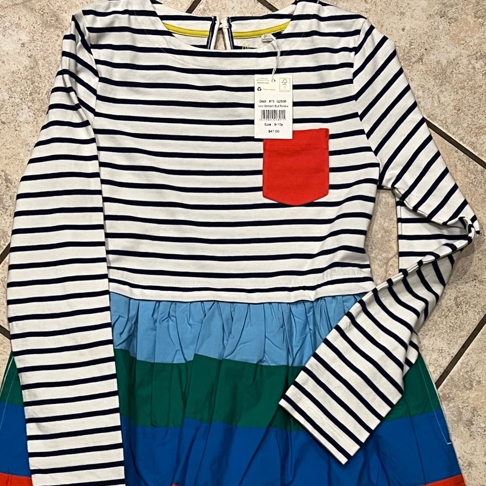NEW WITH TAGS Mini Boden size 9-10Y dress